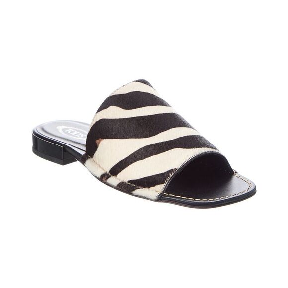 Tod’S Haircalf Sandal Black